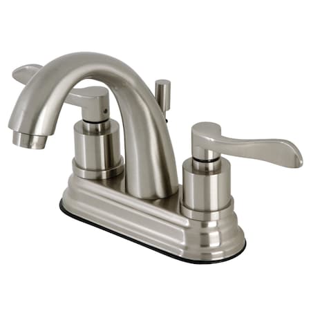 Kingston Brass KS8618DFL 4" Centerset Bathroom Faucet, Brushed Nickel KS8618DFL